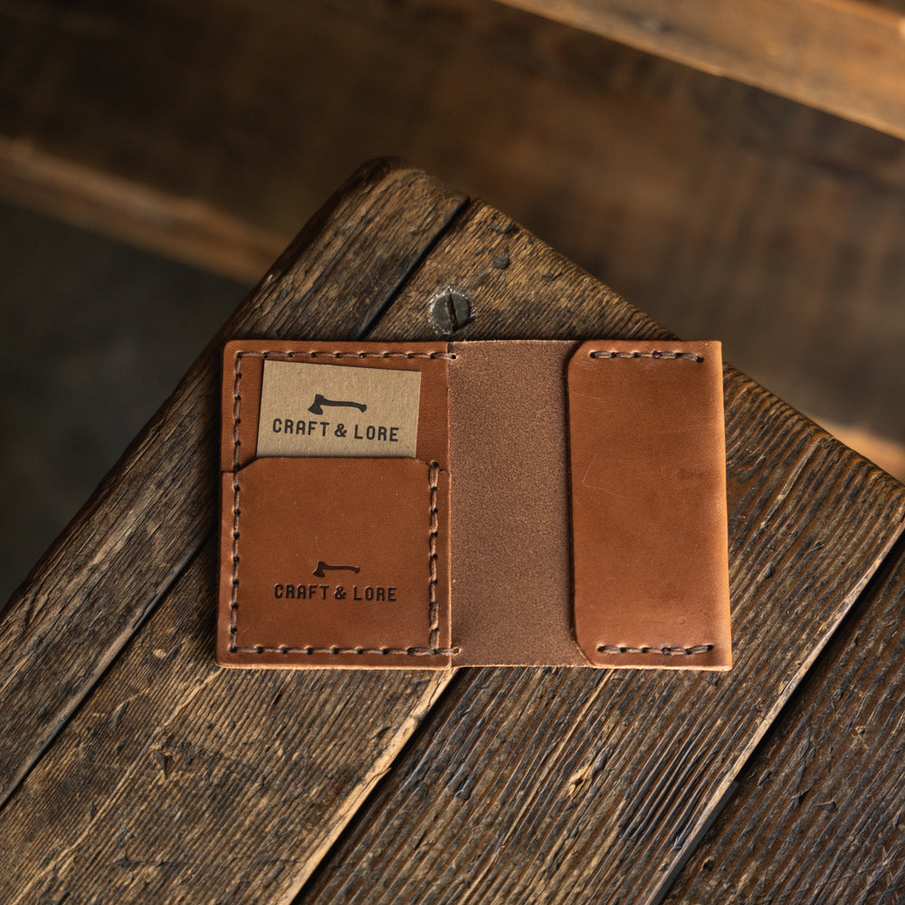 Insider Wallet Handmade Leather Horween Chromexcel Dublin Quality Cash Card Minimal Compact Durable Heirloom Vegtan Patina