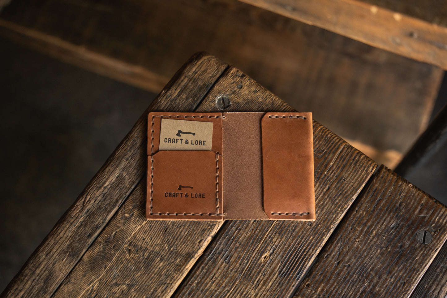 Insider Wallet Handmade Leather Horween Chromexcel Dublin Quality Cash Card Minimal Compact Durable Heirloom Vegtan Patina