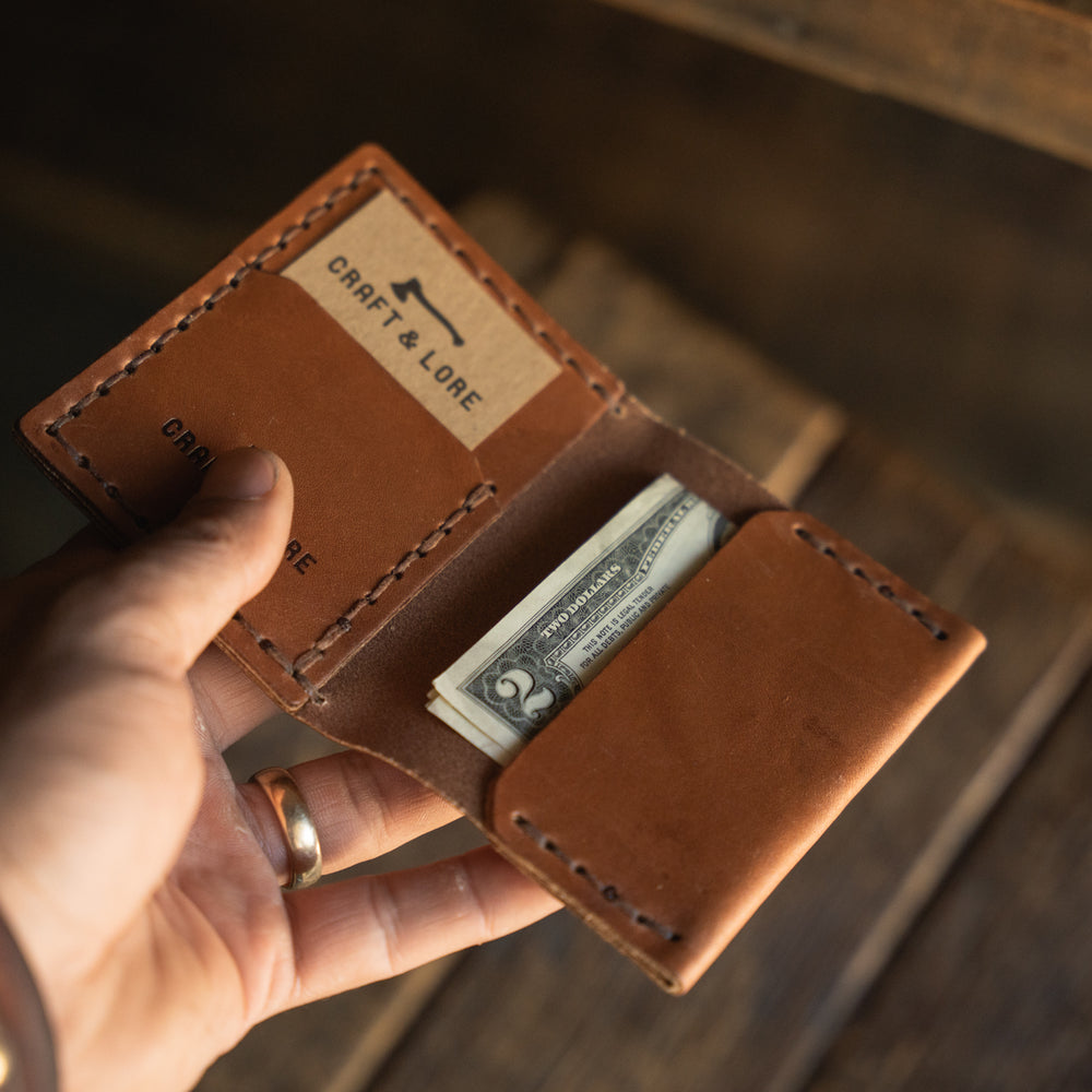 Insider Wallet Handmade Leather Horween Chromexcel Dublin Quality Cash Card Minimal Compact Durable Heirloom Vegtan Patina
