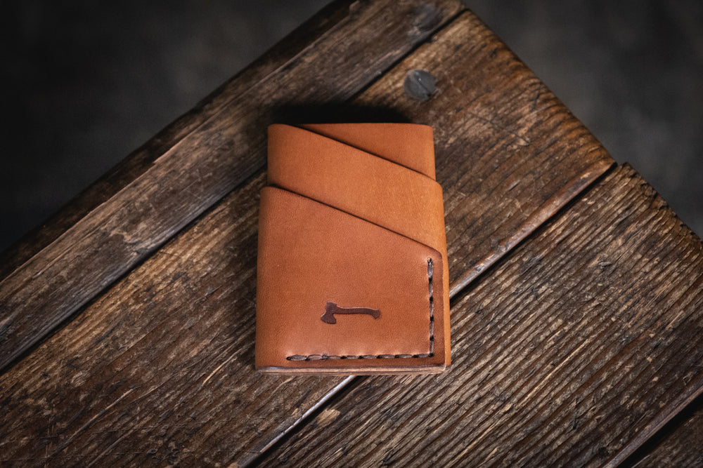 Original Port Wallet Craft and Lore handmade leather minimal card cash wallet durable hand stitched quality rugged classic